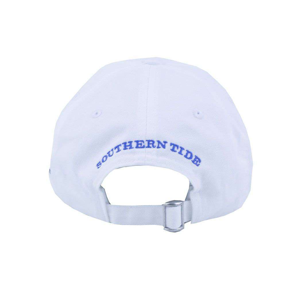 Mississippi State Collegiate Skipjack Hat in White by Southern Tide - Country Club Prep