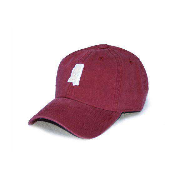 MS Starkville Gameday Hat in Maroon by State Traditions - Country Club Prep
