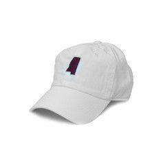 MS Starkville Gameday Hat in White by State Traditions - Country Club Prep