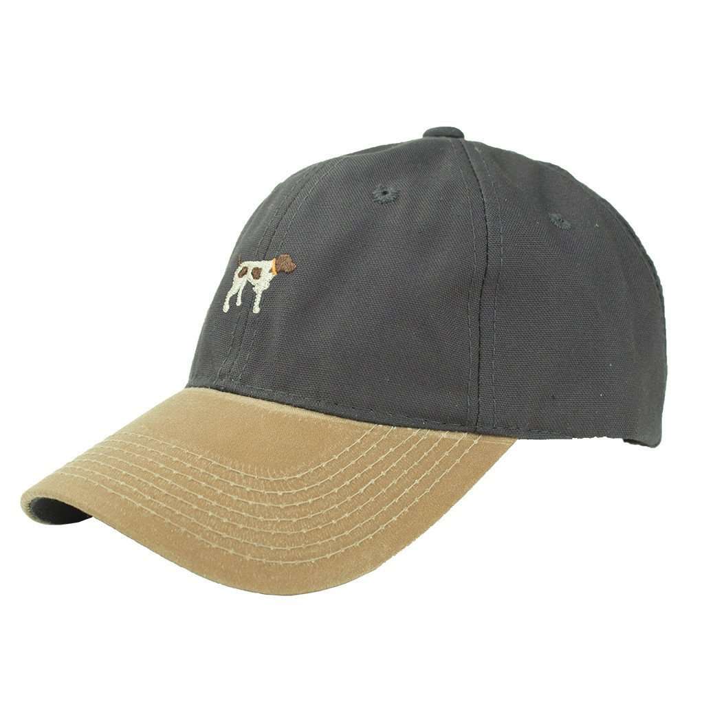 Navy Canvas Hat with Waxed Bill by Southern Point Co. - Country Club Prep