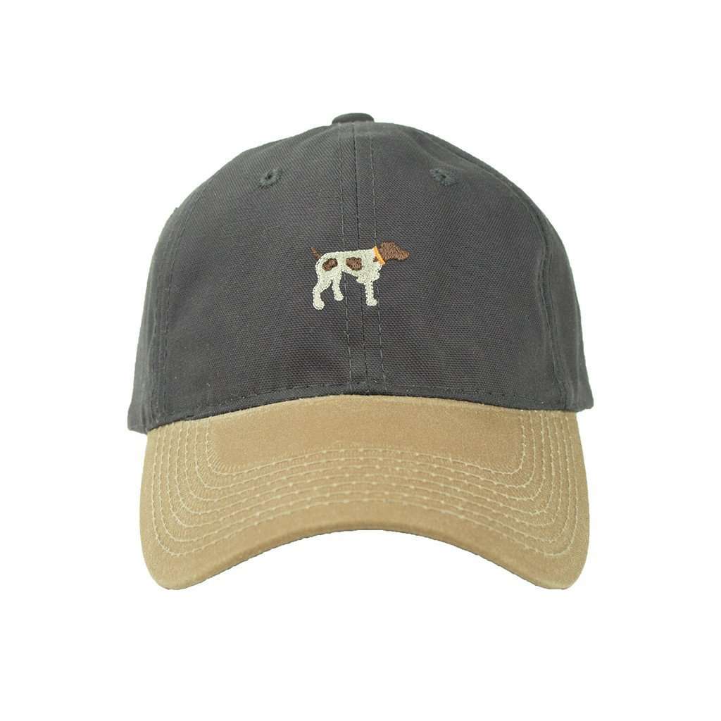 Navy Canvas Hat with Waxed Bill by Southern Point Co. - Country Club Prep