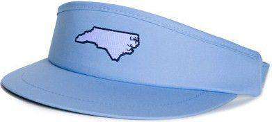 NC Chapel Hill Gameday Golf Visor in Carolina Blue by State Traditions - Country Club Prep
