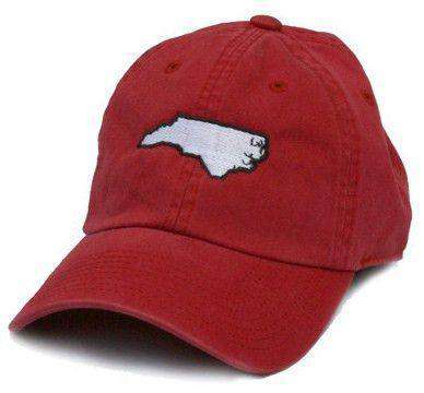 NC Raleigh Gameday Hat in Red by State Traditions - Country Club Prep