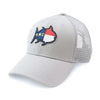 North Carolina Skipjack State Trucker Hat in Grey by Southern Tide - Country Club Prep
