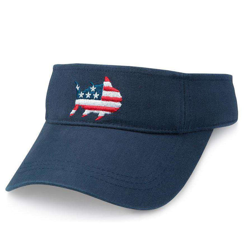 Oh Say Can You See Visor in Navy by Southern Tide - Country Club Prep