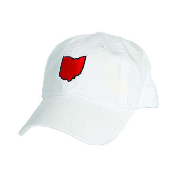 Ohio Cincinnati Gameday Hat in White by State Traditions - Country Club Prep
