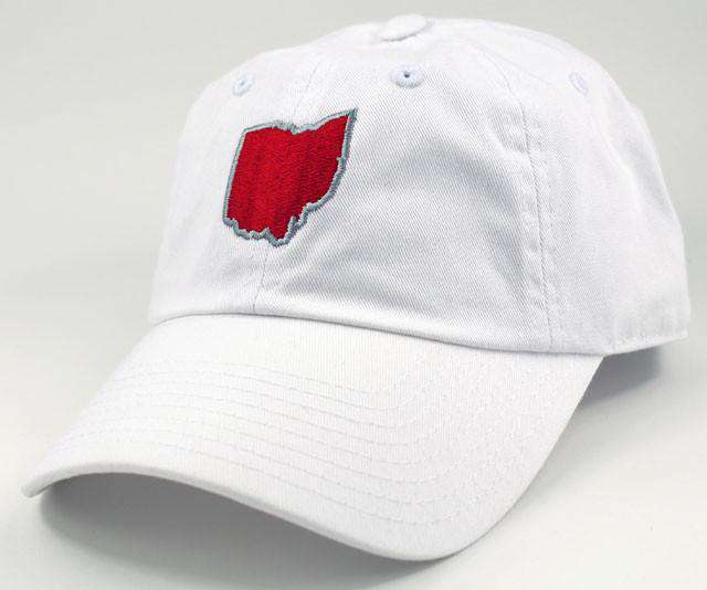 Ohio Columbus Gameday Hat in White by State Traditions - Country Club Prep