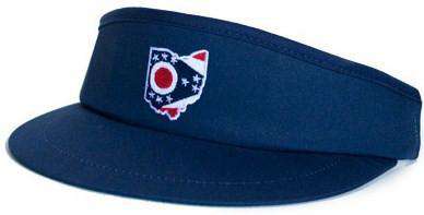 Ohio Traditional Golf Visor in Navy by State Traditions - Country Club Prep