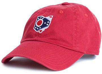Ohio Traditional Hat in Red by State Traditions - Country Club Prep