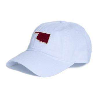 OK Norman Gameday Hat in White by State Traditions - Country Club Prep