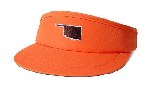 OK Stillwater Gameday Golf Visor in Orange by State Traditions - Country Club Prep