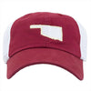 Oklahoma Norman Gameday Trucker Hat in Crimson by State Traditions - Country Club Prep