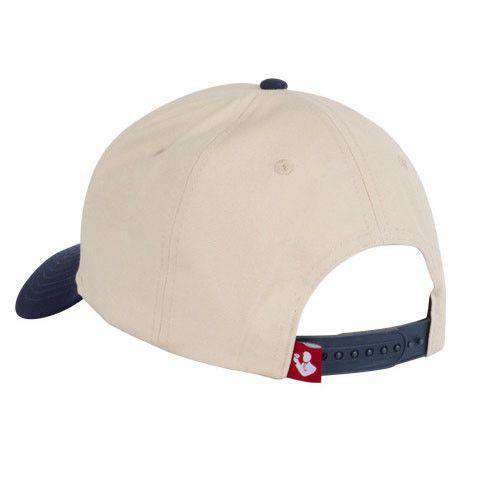 Old Glory All Twill Snapback Hat in Khaki by Rowdy Gentleman - Country Club Prep