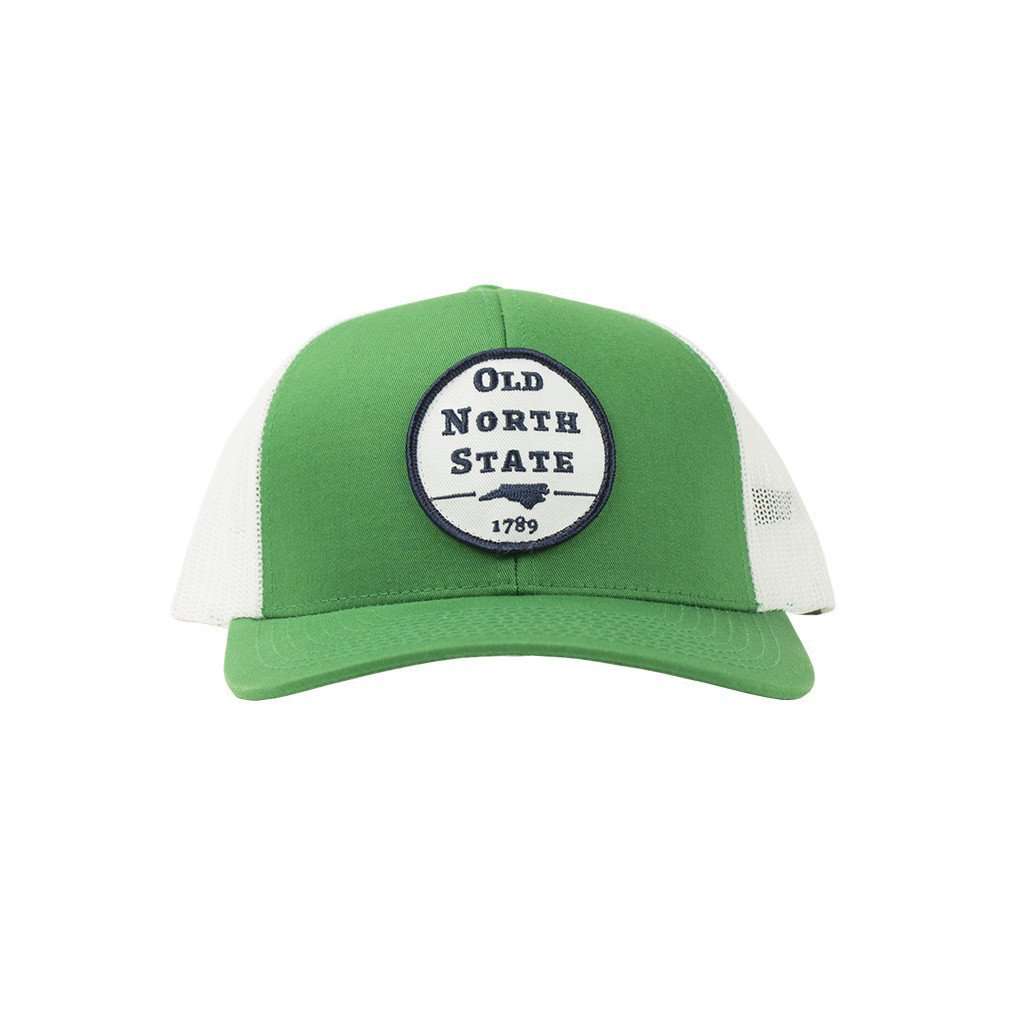 Old North State Mesh Back Hat in Kelly Green by Classic Carolinas - Country Club Prep