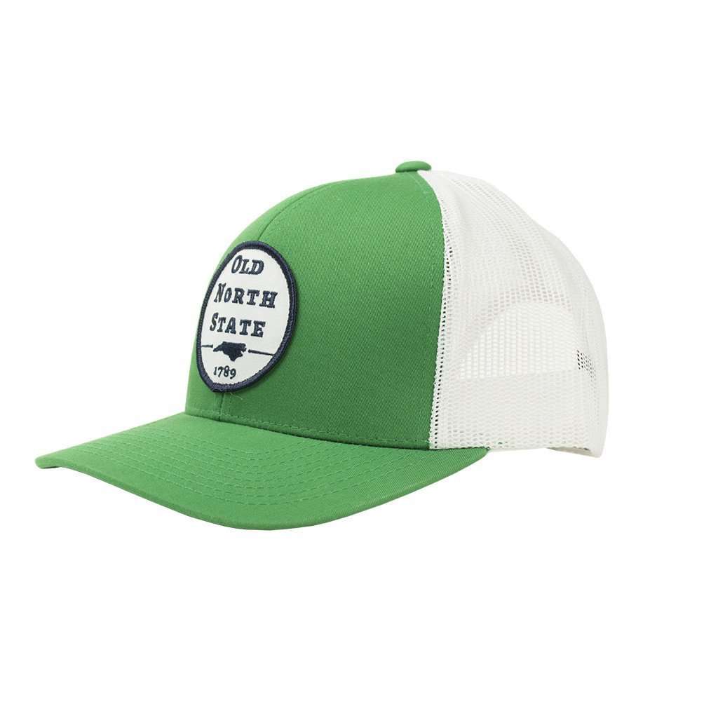 Old North State Mesh Back Hat in Kelly Green by Classic Carolinas - Country Club Prep