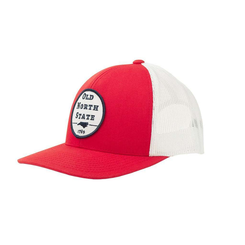 Old North State Mesh Back Hat in Red by Classic Carolinas - Country Club Prep