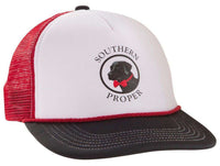 Old Pro Trucker Hat in Red, White, and Blue by Southern Proper - Country Club Prep