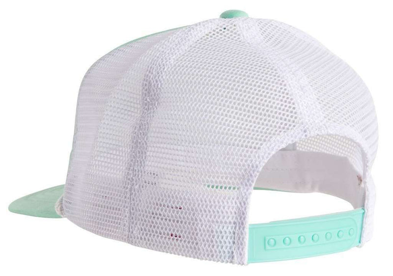 Old Pro Trucker Hat in Seafoam Green and White by Southern Proper - Country Club Prep