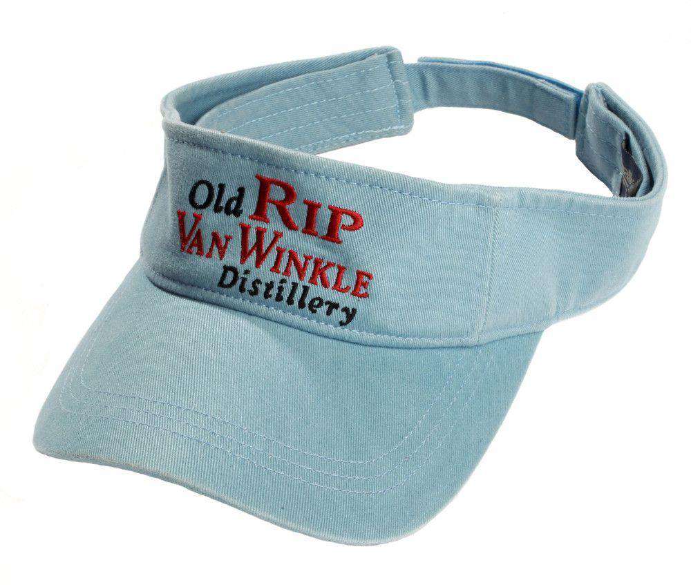 Old Rip Van Winkle Visor in Sky Blue by Pappy Van Winkle - Country Club Prep