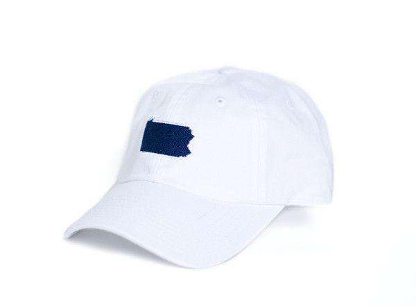 PA Happy Valley Gameday Hat in White by State Traditions - Country Club Prep