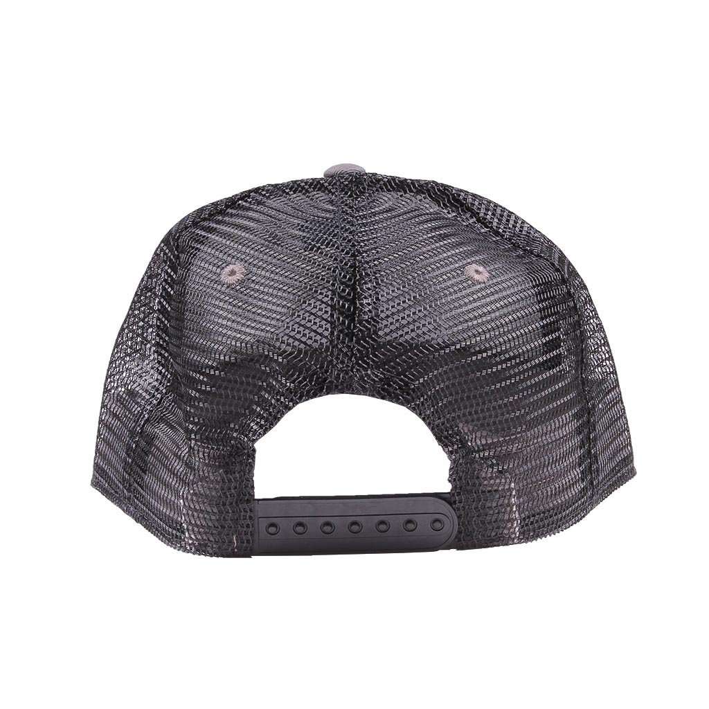 Paddler Trucker Hat in Charcoal by Waters Bluff - Country Club Prep
