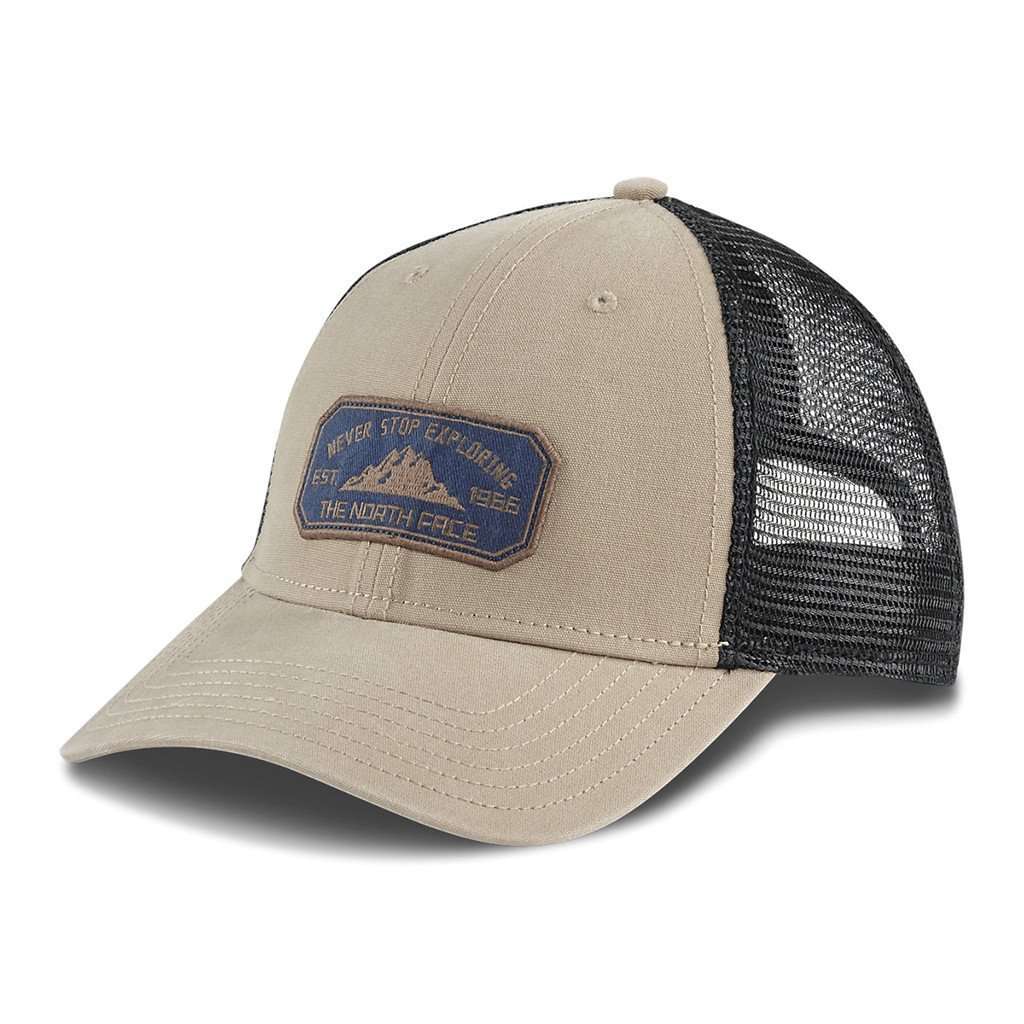 Patches Trucker Hat in Dune Beige by The North Face - Country Club Prep