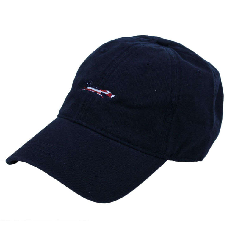 Patriotic Longshanks Hat in Navy Twill by Country Club Prep - Country Club Prep
