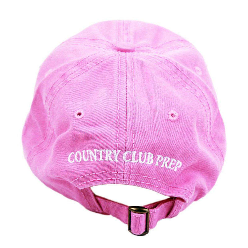 Patriotic Longshanks Hat in Pink Twill by Country Club Prep - Country Club Prep