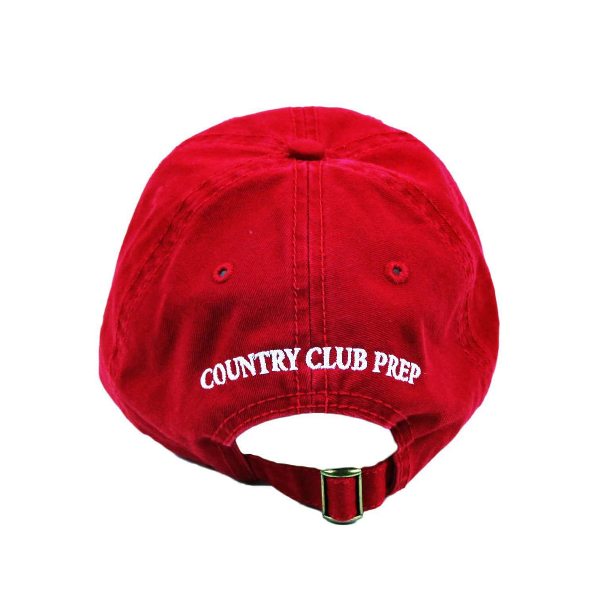 Patriotic Longshanks Hat in Red Twill by Country Club Prep - Country Club Prep