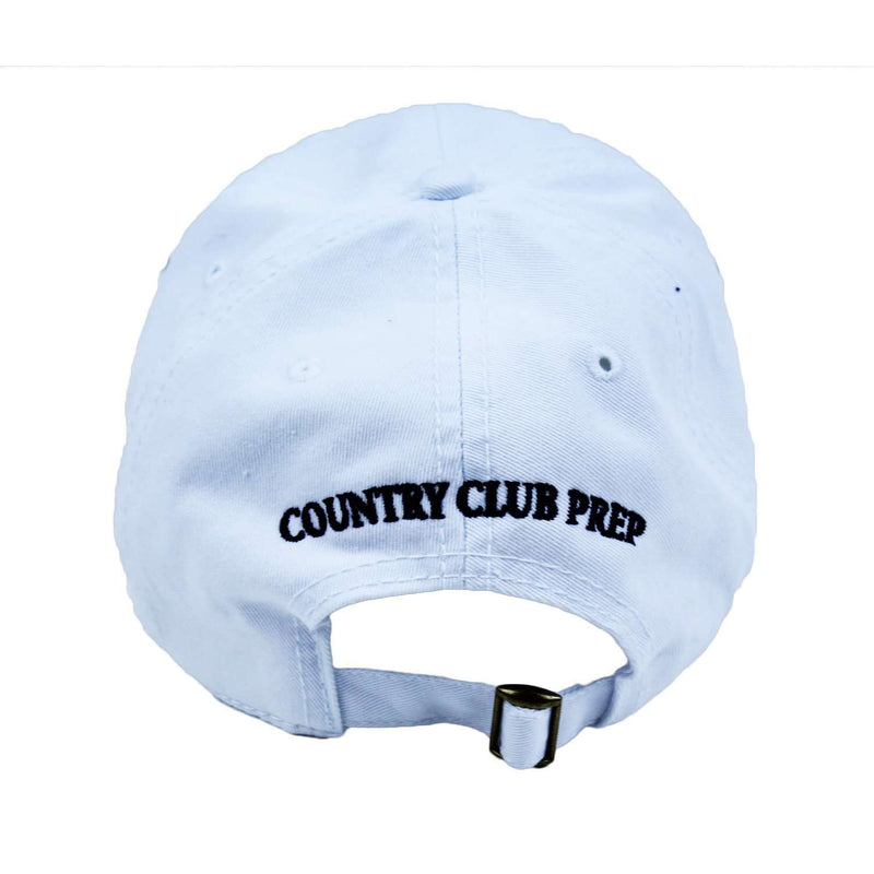 Patriotic Longshanks Hat in White Twill by Country Club Prep - Country Club Prep