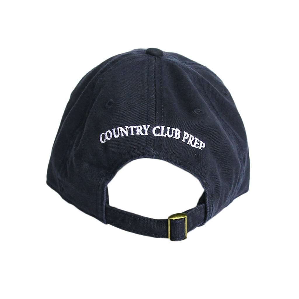 Patriotic Longshanks Logo Hat in Navy Twill by Country Club Prep - Country Club Prep