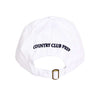 Patriotic Longshanks Logo Hat in White Twill by Country Club Prep - Country Club Prep