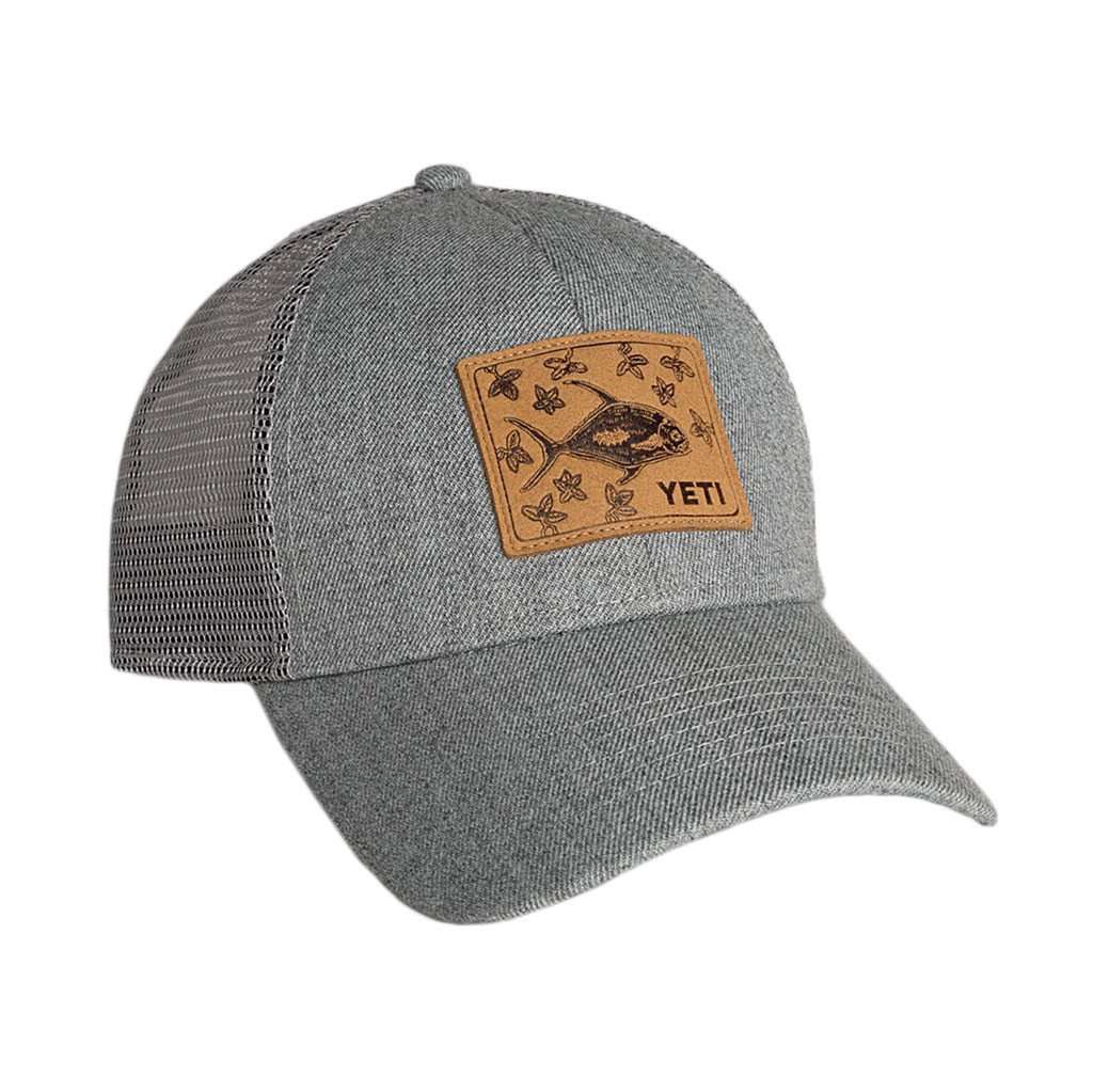 Permit In Mangroves Patch Trucker Hat in Grey by YETI - Country Club Prep