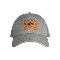 Permit In Mangroves Patch Trucker Hat in Grey by YETI - Country Club Prep