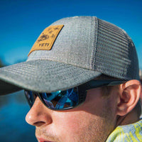 Permit In Mangroves Patch Trucker Hat in Grey by YETI - Country Club Prep