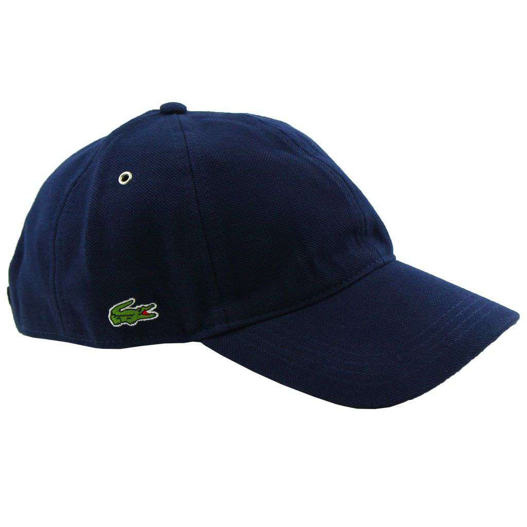 Pique Cap in Navy by Lacoste - Country Club Prep