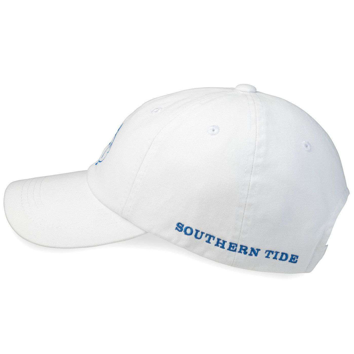 Printed Skipjack Hat in White by Southern Tide - Country Club Prep