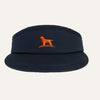 Pro Tour Visor in Navy & Orange by Over Under Clothing - Country Club Prep