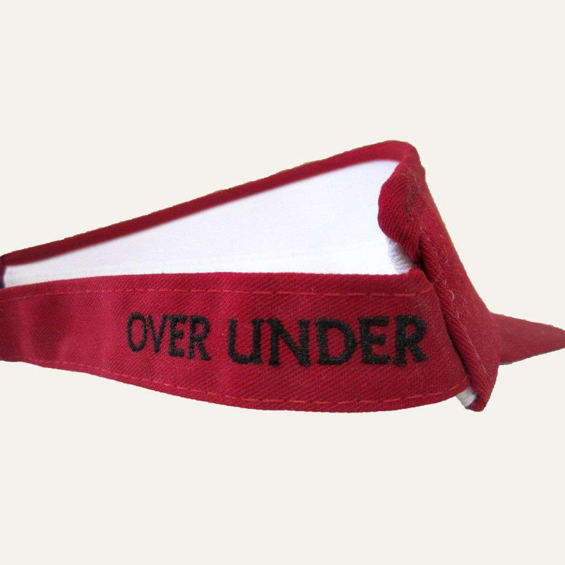Pro Tour Visor in Red by Over Under Clothing - Country Club Prep