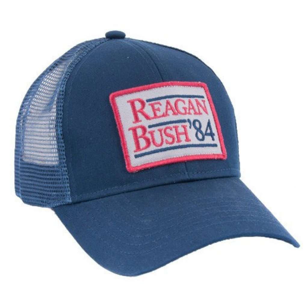 Reagan Bush '84 Mesh Back Hat in Navy by Rowdy Gentleman - Country Club Prep