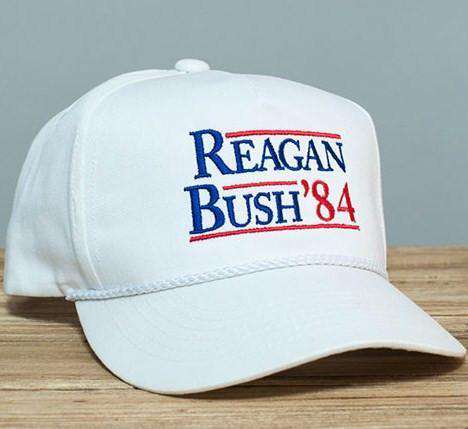 Reagan Bush '84 Rope Hat in White by Rowdy Gentleman - Country Club Prep