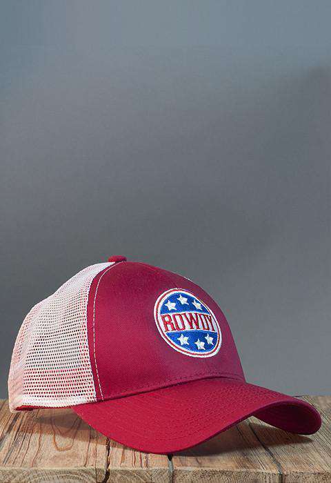 Rowdy Campaign Mesh Hat in Red by Rowdy Gentleman - Country Club Prep
