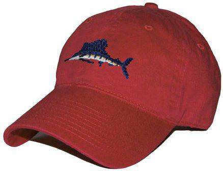 Sailfish Needlepoint Hat in Rust by Smathers & Branson - Country Club Prep