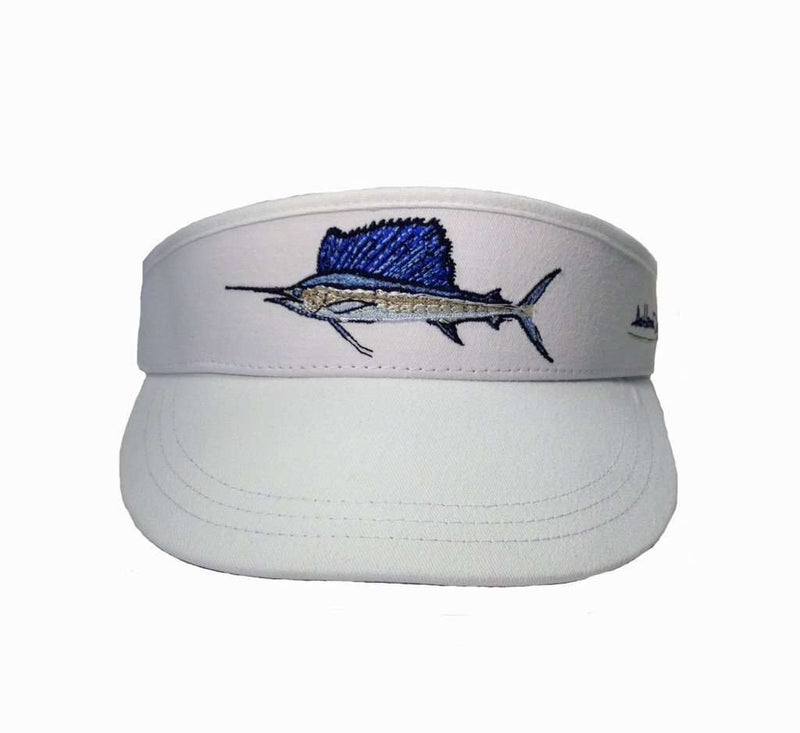 Sailfish Visor in White by Atlantic Drift - Country Club Prep