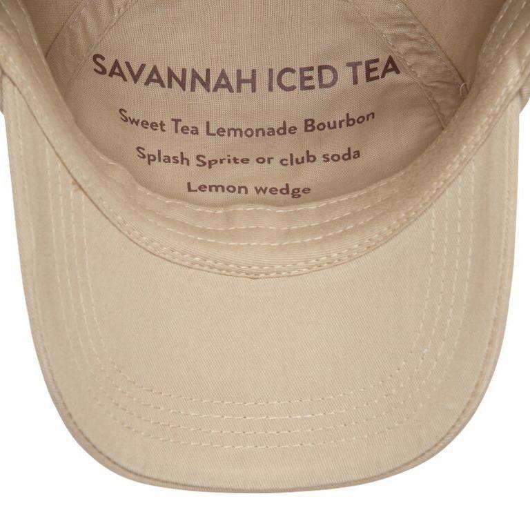 Savannah Bourbon Recipe Hat in Khaki by Southern Proper - Country Club Prep