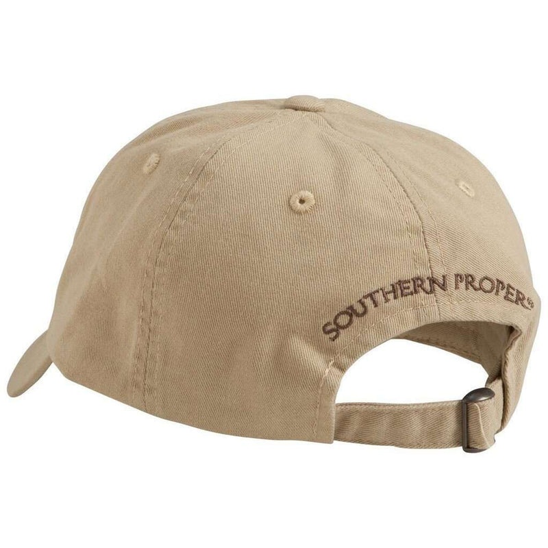 Savannah Bourbon Recipe Hat in Khaki by Southern Proper - Country Club Prep
