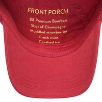 Savannah Bourbon Recipe Hat in Red by Southern Proper - Country Club Prep
