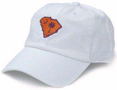 SC Clemson Gameday Hat in White by State Traditions - Country Club Prep