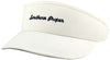 Script Golf Visor in White by Southern Proper - Country Club Prep