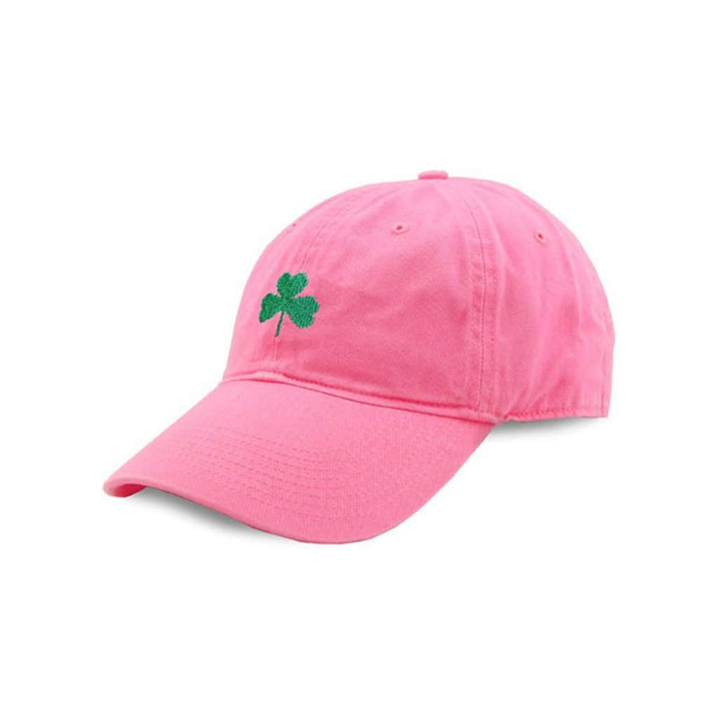 Shamrock Needlepoint Hat in Pink by Smathers & Branson - Country Club Prep